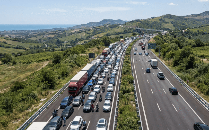 A14, rientro da incubo verso Bologna: oltre due ore di coda