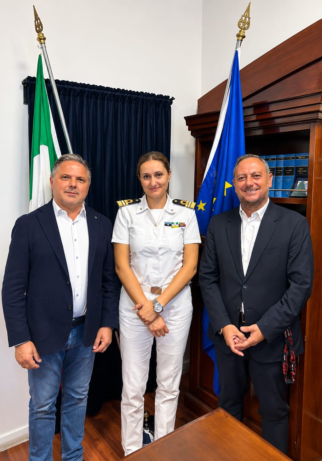 Conflavoro rimini incontra la nuova comandante della capitaneria di porto Ilaria Toraldo